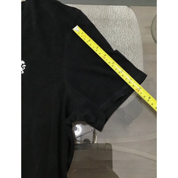 EXPRESS MENS BLACK V-NECK SHORT SLEEVE T-SHIRT SIZE LARGE - Picture 4 of 6